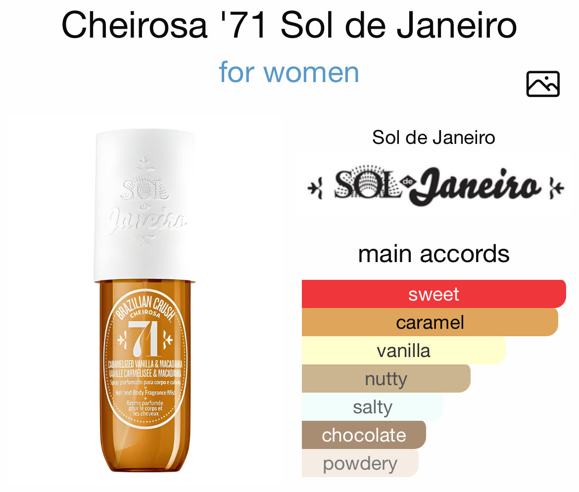 SOL De JANEIRO CHEIROSA ( 71 ) 3.0 PERFUME MIST LADY