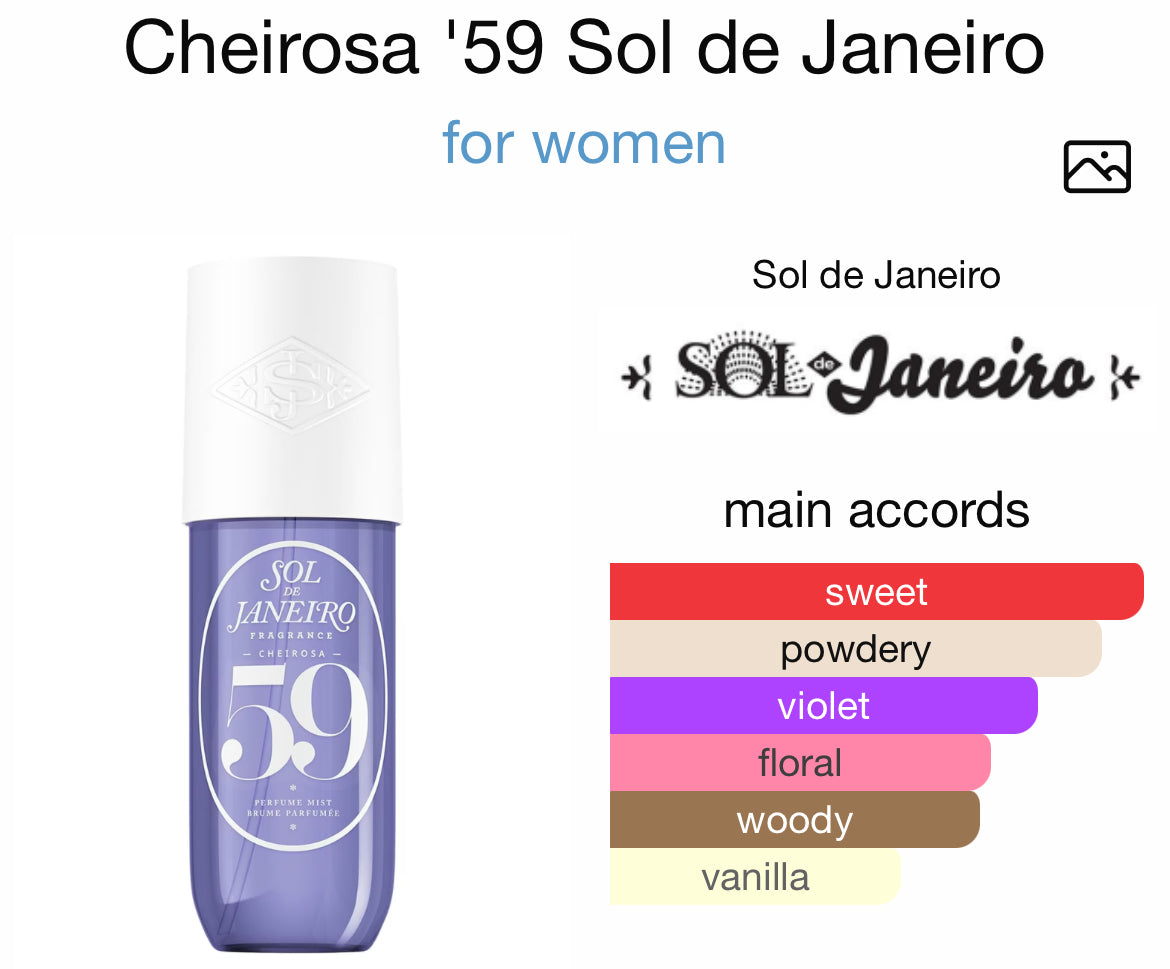 SOL De JANEIRO CHEIROSA ( 59 ) 3.0 PERFUME MIST LADY