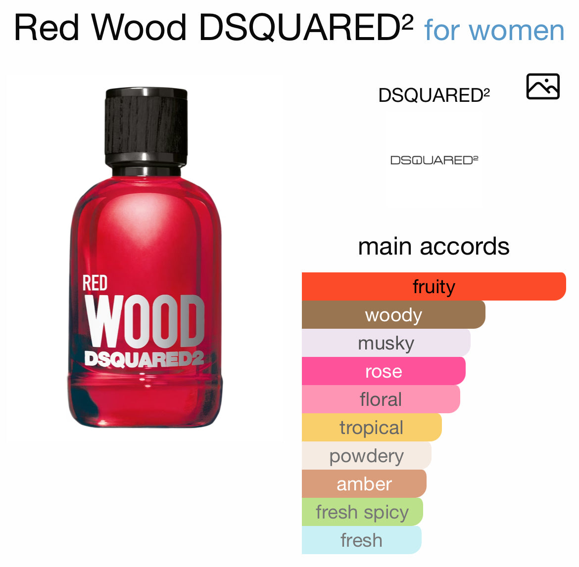 DSQUARED2 RED WOOD 3.4 EDT LADY