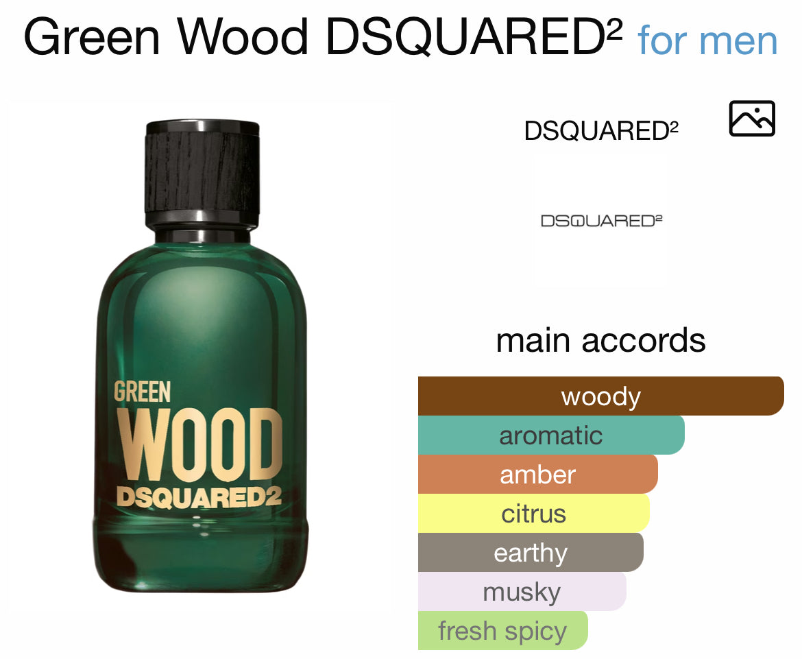 DSQUARED2 GREEN WOOD 3.4 EDT MEN