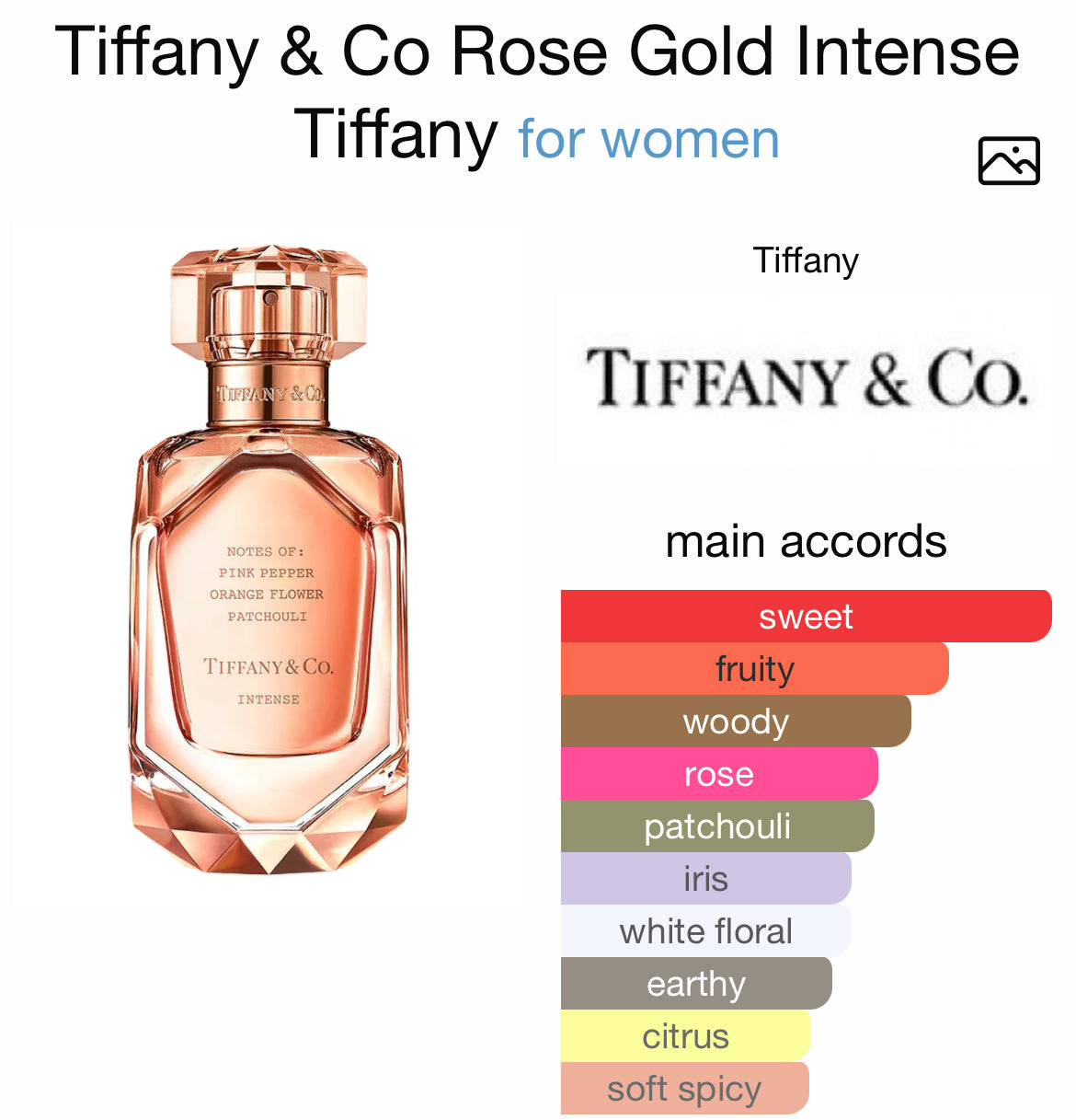 TIFFANY & CO ROSE GOLD INTENSE 2.5 EDP LADY