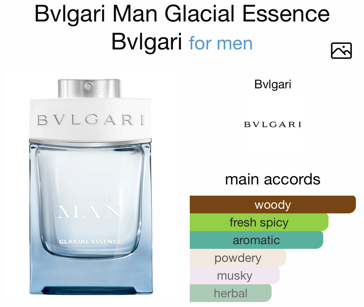 BVLGARI MAN GLACIAL ESSENCE 3.4 EDP MAN + 15 ML EDP M ( GIFT SET )