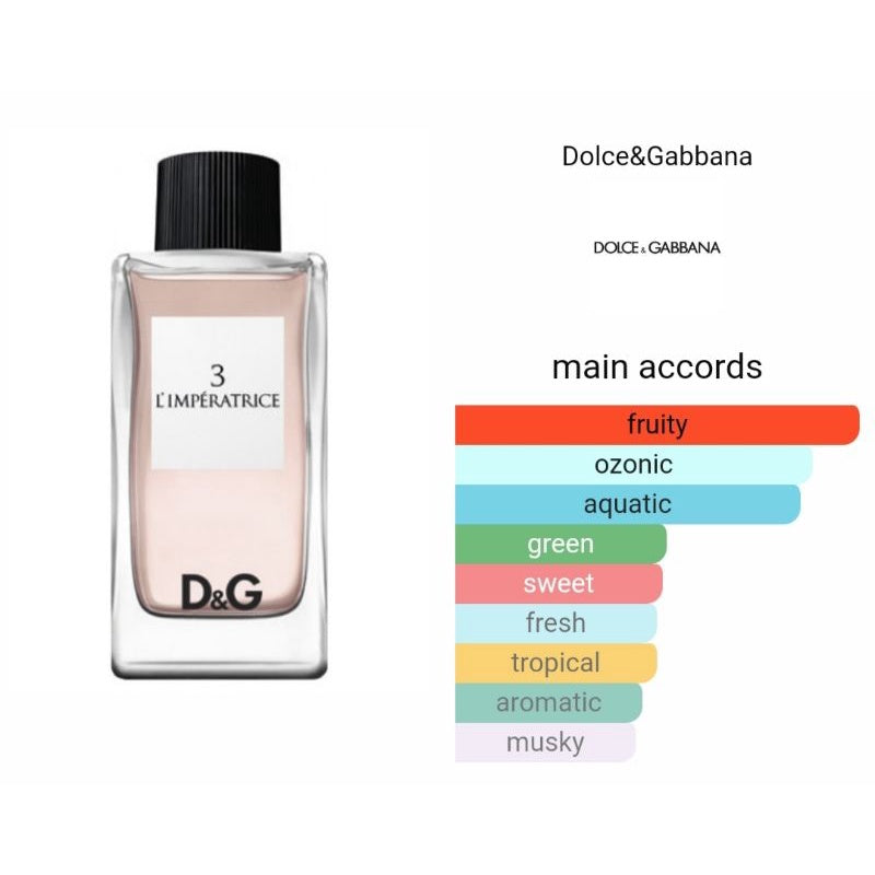 D & G L'IMPERATRICE 3.4 EDT LADY
