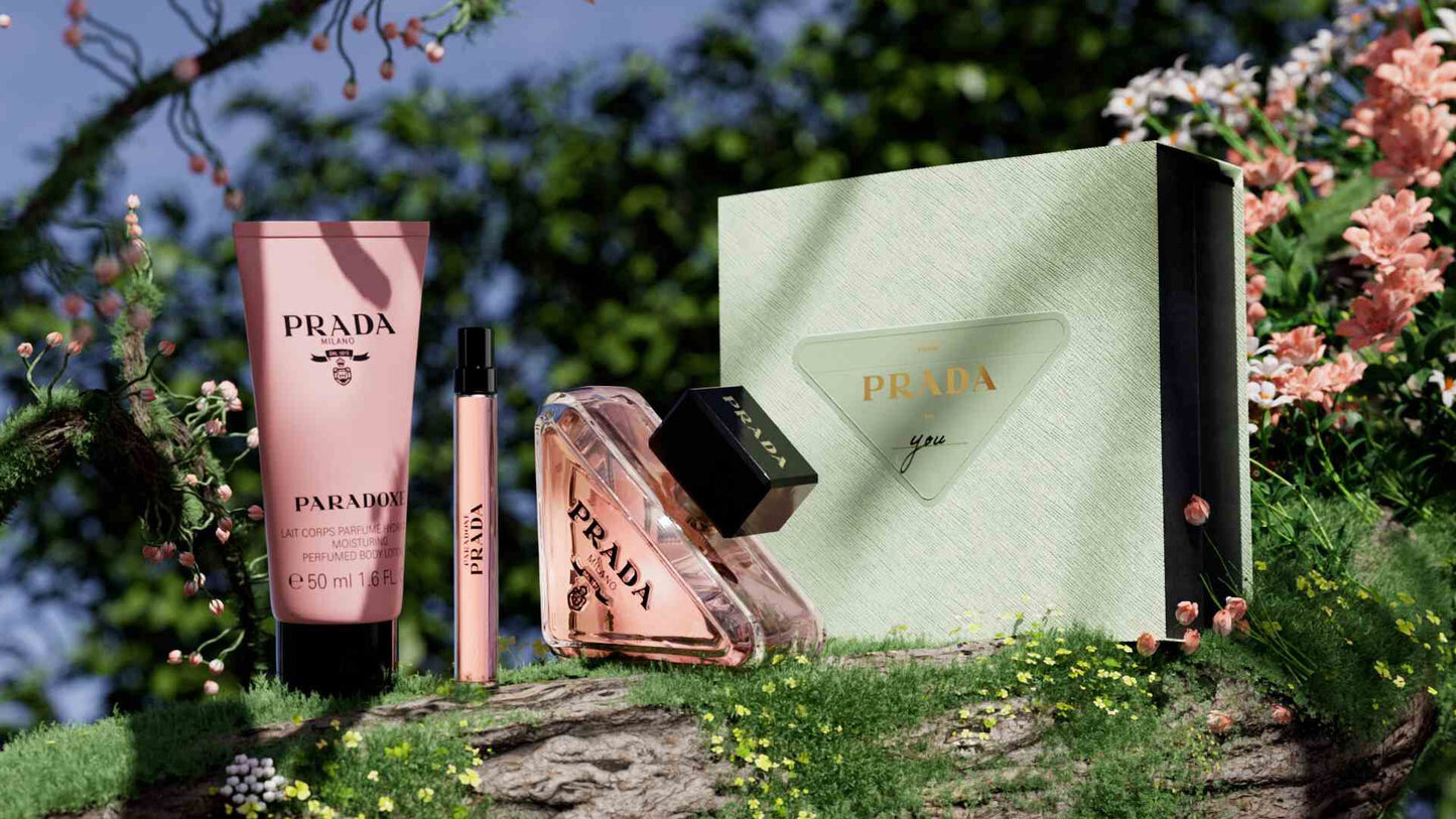 PRADA PARADOXE 3.0 EDP LADY + 1.7 B/L + MINI TRAVEL SPRAY ( GIFT SET )