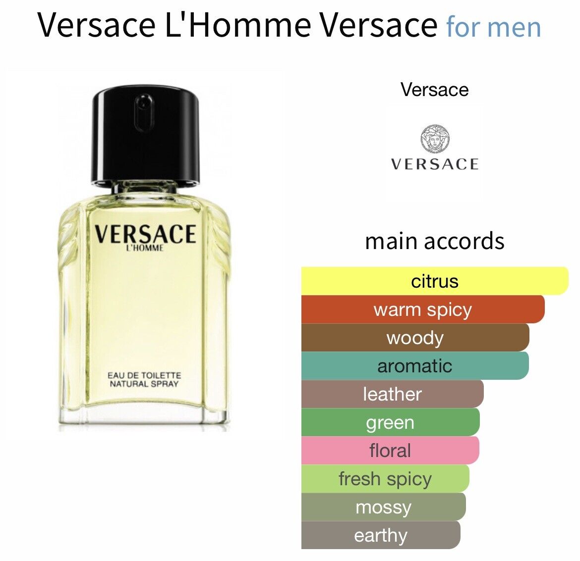 VERSACE L'HOMME 3.4 EDT MAN