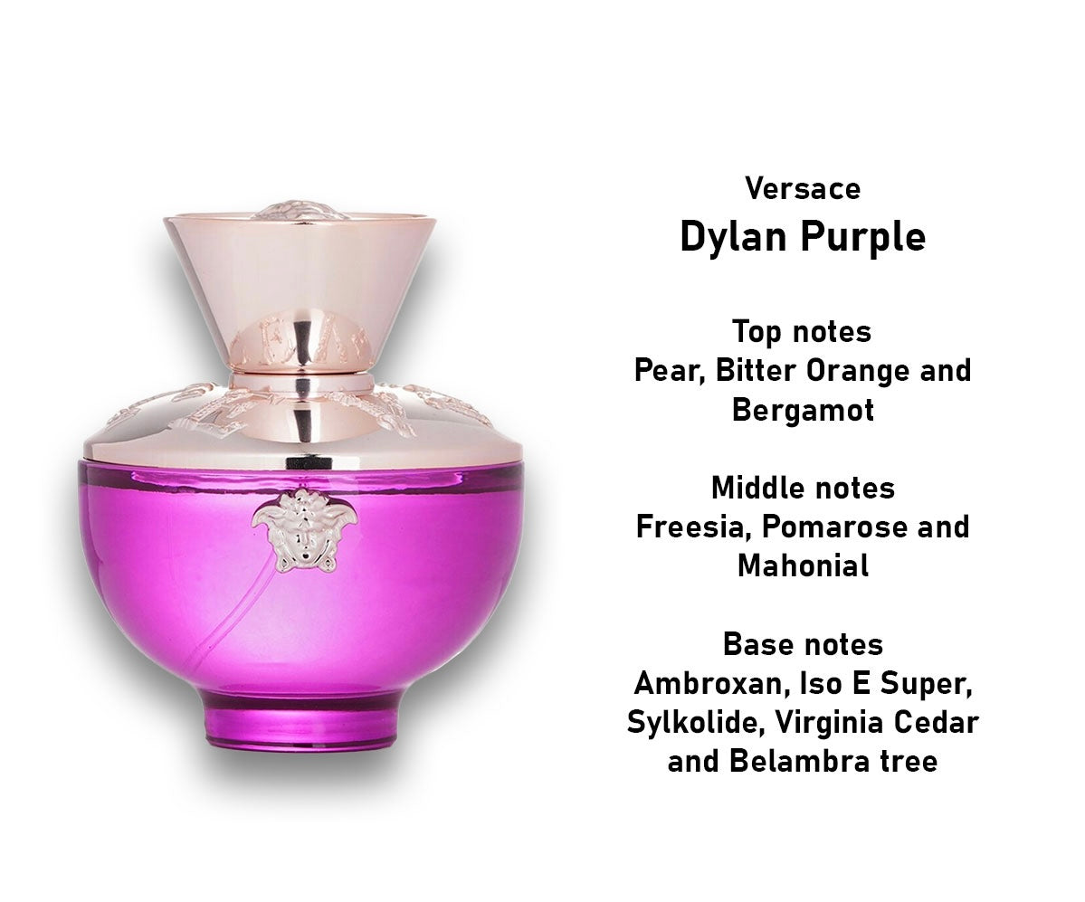 VERSACE DYLAN PURPLE 3.4 EDP LADY+2.5 B/L+2.5 S/G+MINI TRAVEL ( 4PCS GIFT SET)
