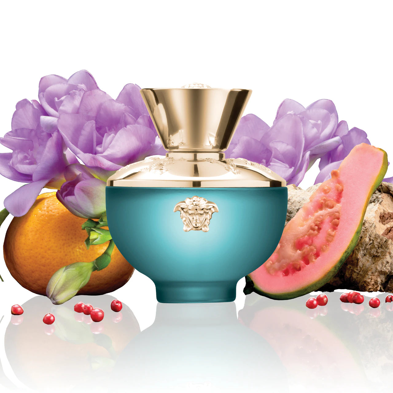 VERSACE DYLAN TURQUOISE 3.0 EDT LADY+ 2.5 B/L+ 2.5 S/G+ BAG (4PCS GIFT SET)
