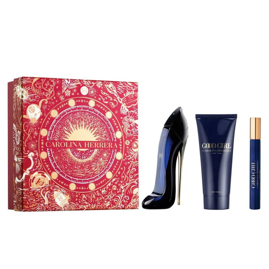 GOOD GIRL 2.7 EDP LADY + 2.5 B/L + MINI TRAVEL SPRAY ( GIFT SET )(by Carolina Herrera)
