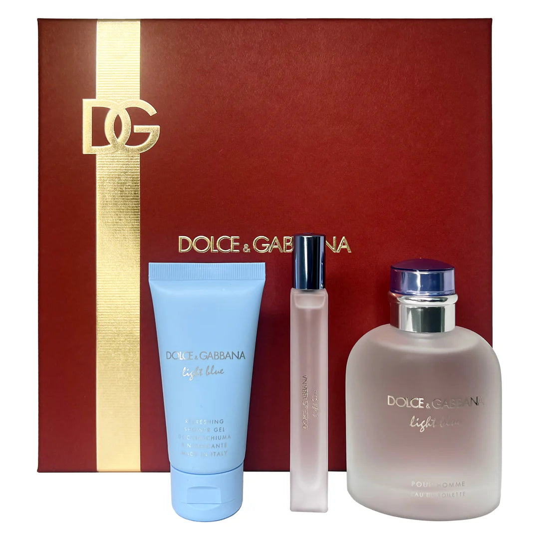 DG LIGHT BLUE 4.2 EDT MAN + 2.5 B/L + MINI TRAVEL SPRAY ( GIFT SET )