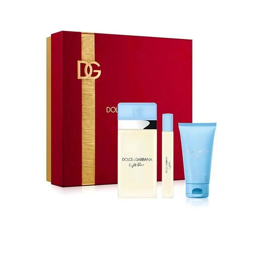 DG LIGHT BLUE 3.4 EDT LADY + 2.5 B/L + MINI TRAVEL SPRAY ( GIFT SET )