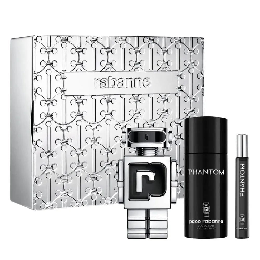 PACO RABANNE PHANTOM 3.4 EDT MAN+5.0 DEO SPRAY+MINI TRAVEL SPRAY(GIFT SET)
