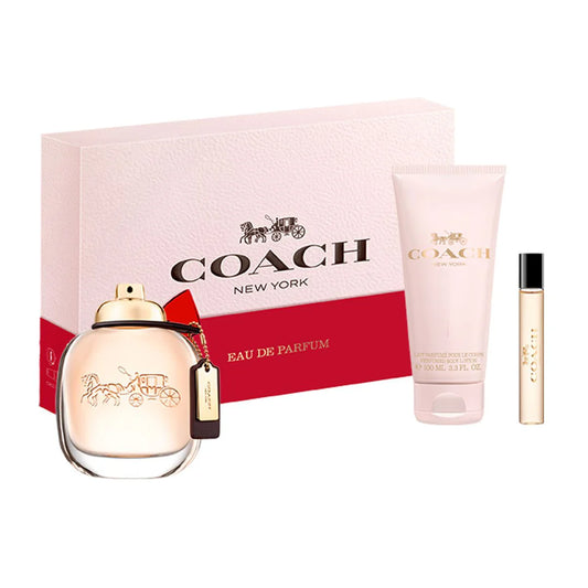 COACH NY 3.0  EDP LADY + 3.4 B/L + MINI TRAVEL SPRAY ( GIFT SET )