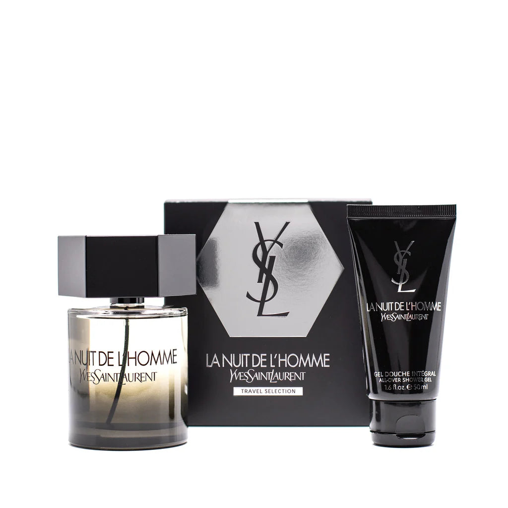 YSL L'HOMME NUIT 3.4 EDT MAN + 1.7 S/G TRAVEL ( GIFT SET )