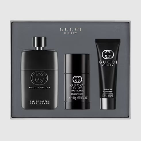 GUCCI GUILTY HOMME 3.0 EDP MAN + 1.7 S/G + 2.5 DEO STICK ( GIFT SET )