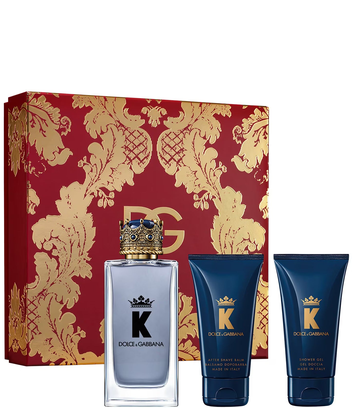 D & G KING ( K ) 3.4 EDT MAN + 3.4 S/G + 3.4 ASH/ BALM ( GIFT SET )
