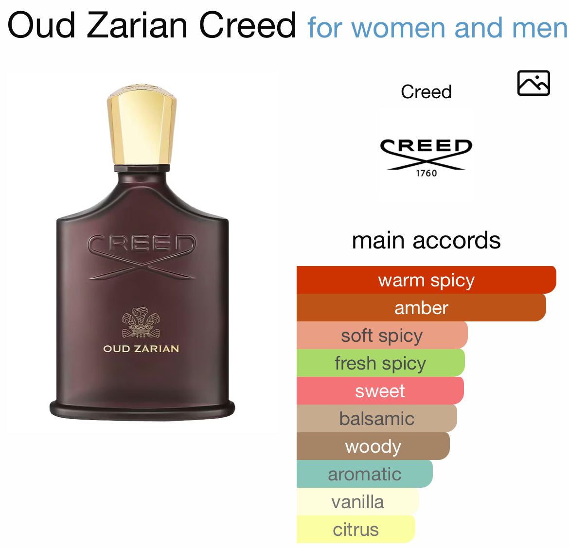 CREED OUD ZARIAN 3.4 EDP UNISEX