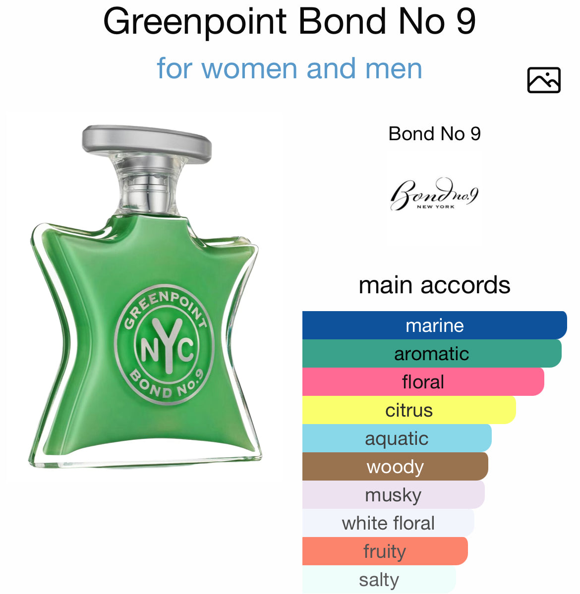 BOND NO. 9 GREENPOINT 3.4 EDP UNISEX
