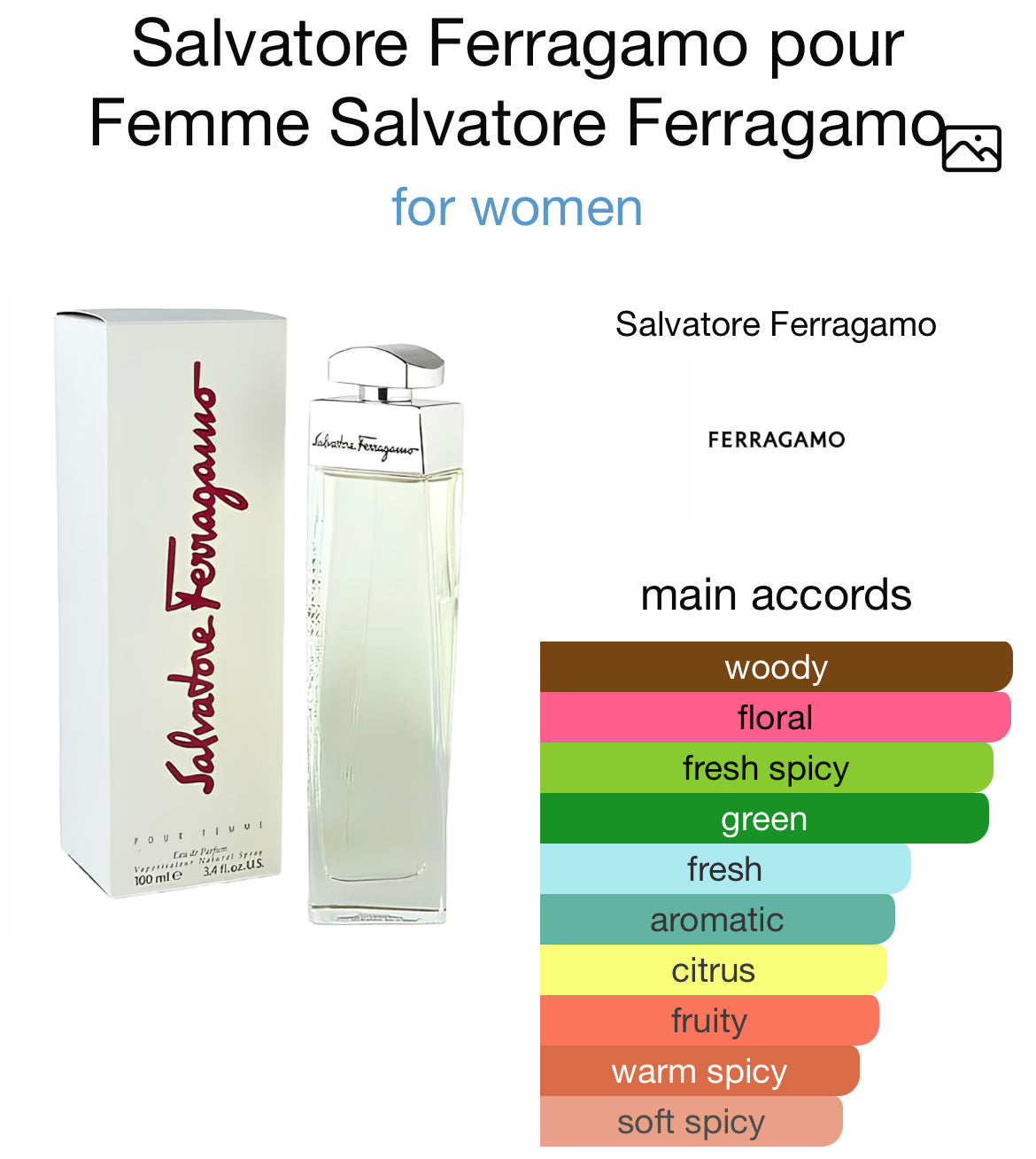 FERRAGAMO POUR FEMME 3.4 EDP LADY