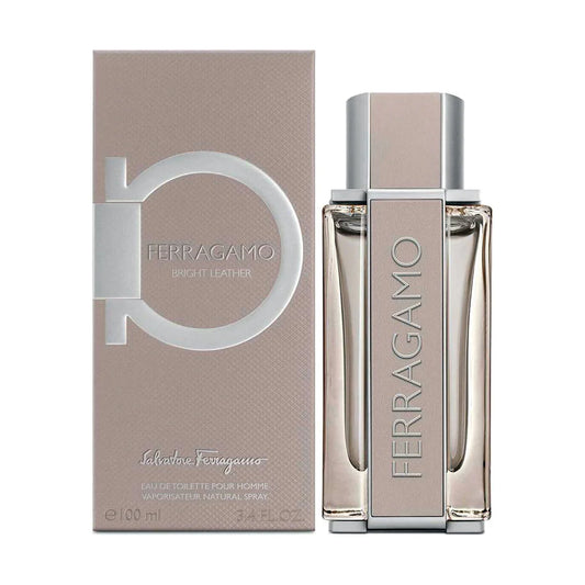 FERRAGAMO BRIGHT LEATHER 3.4 EDT MEN