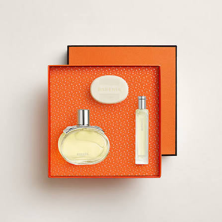HERMES BARENIA 3.4 EDP LADY + 15 ML TRAVEL SPRAY + SCENTED SOAP ( GIFT SET )