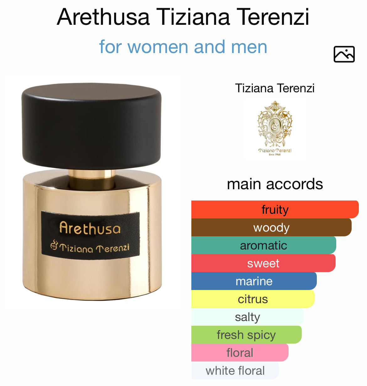 TIZIANA TERENZI ARETHUSA 3.4 Extrait De Parfum UNISEX