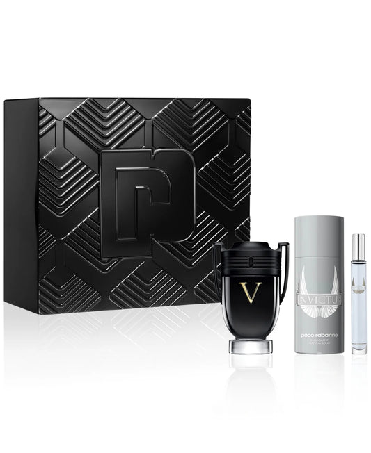 PACO INVICTUS VICTORY 3.4 EDP MAN +5.0 DEO SPRAY +MINI TRAVEL SPRAY(GIFT SET)