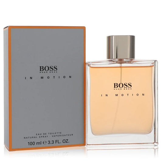 HUGO BOSS MOTION 3.4 EDT MAN  (New Pres. Grey/Orange box)