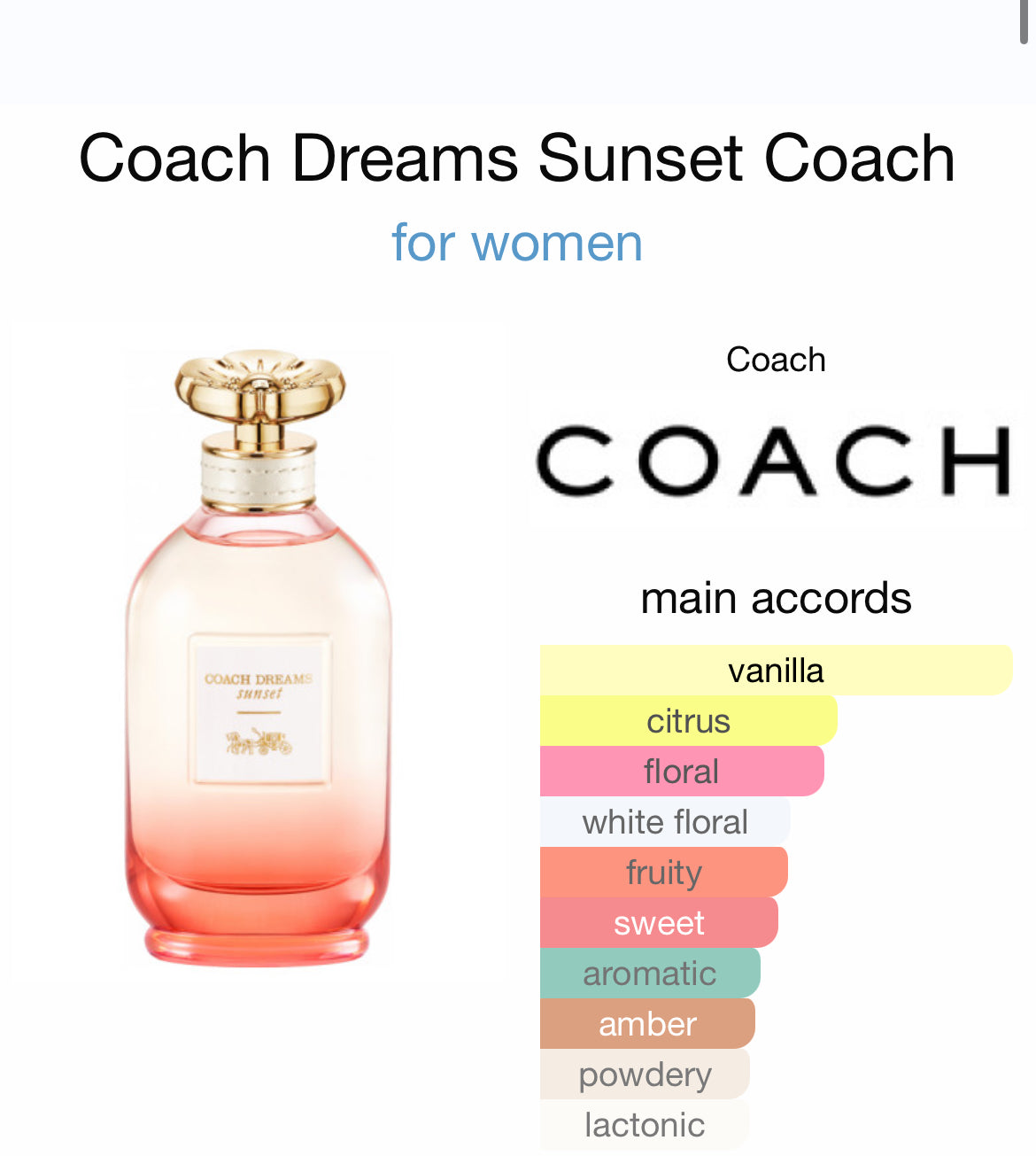 COACH DREAMS SUNSET 3.0 EDP LADY