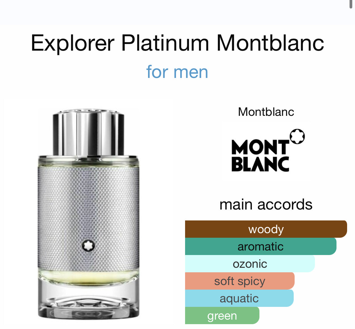 MONT BLANC  EXPLORER PLATINUM  3.4 EDP MAN