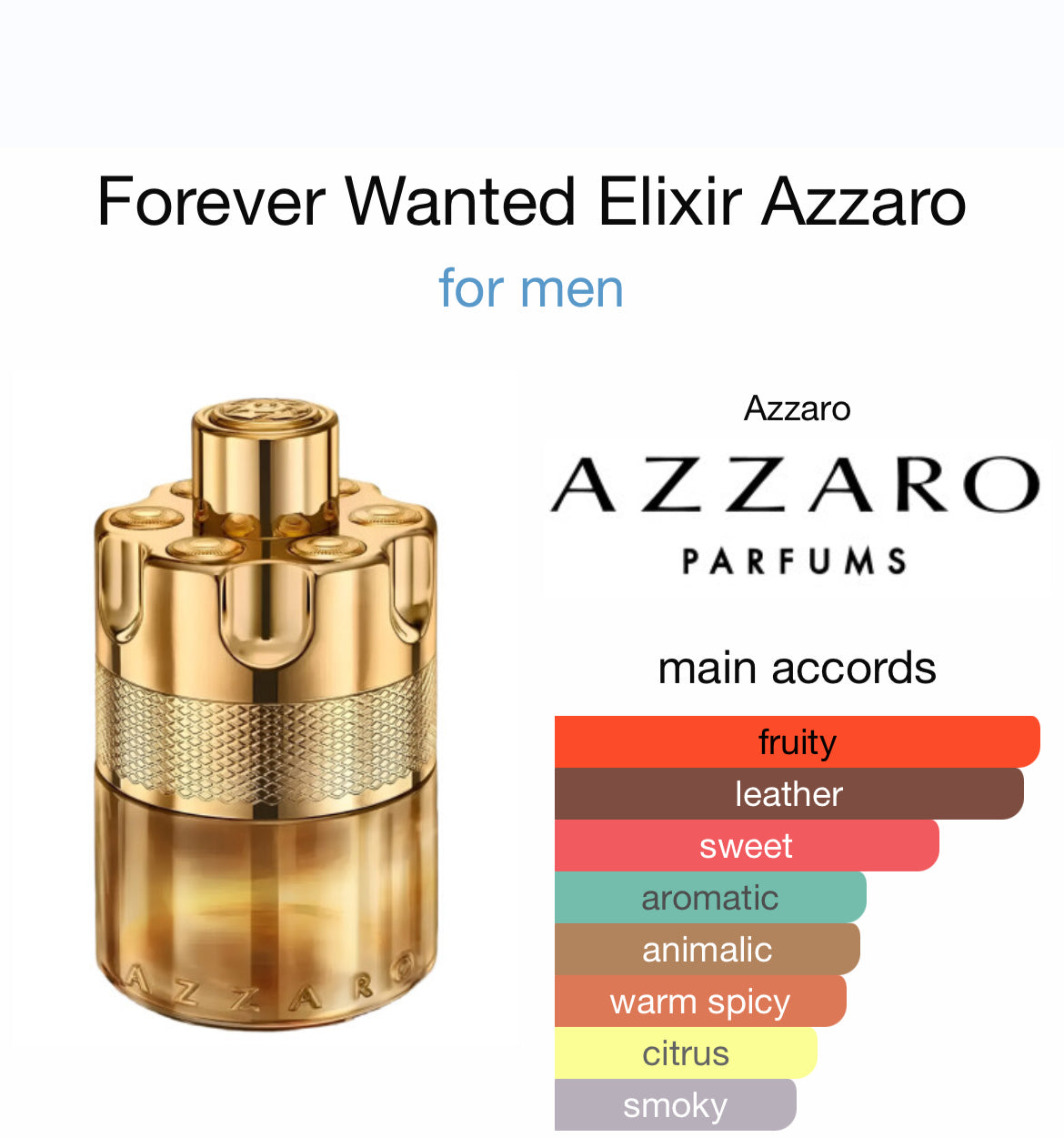 AZZARO FOREVER WANTED ELIXIR 3.4 PARFUM MAN