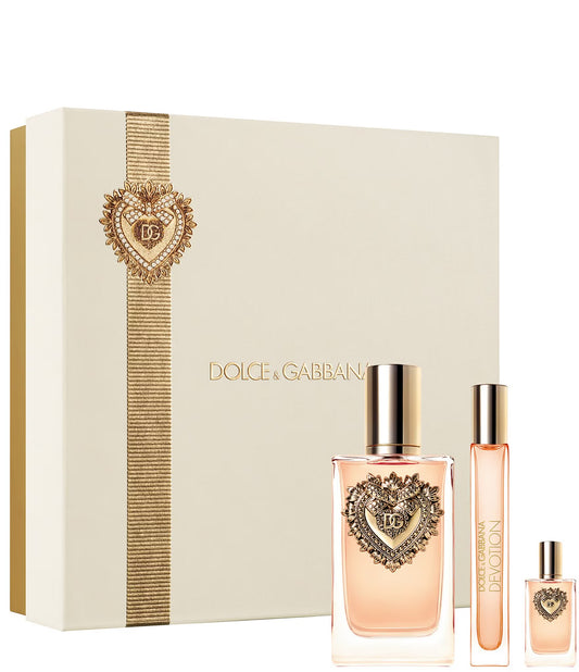 D & G DEVOTION  3.4 EDP LADY + 0.33 OZ MINI SPRAY + 0.17 OZ MINI SPRAY ( GIFT SET )