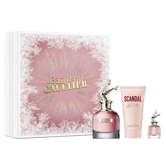 JEAN PAUL GAULTIER SCANDAL 2.8 EDP LADY + 2.5 B/L + MINI TRAVEL SPRAY ( GIFT SET )