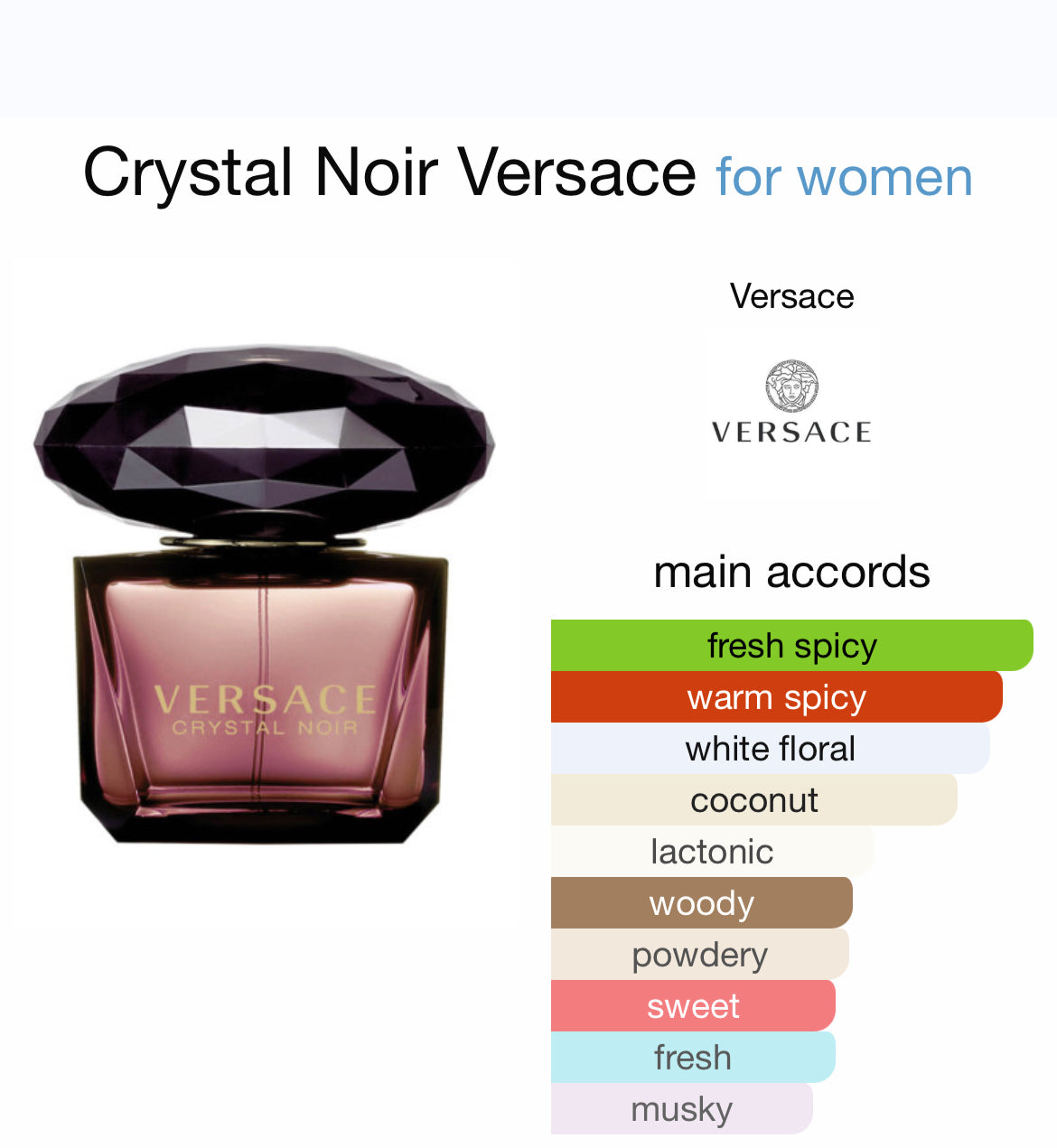 VERSACE CRYSTAL NOIR 3.0 EDP LADY + 3.4 B/L + 3.4 S/G + BAG ( GIFT SET)