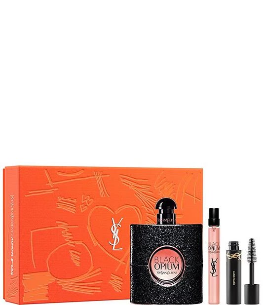 YSL OPIUM BLACK 3.0 EDP LADY + MINI TRAVEL SPRAY+ MASCARA ( GIFT SET)