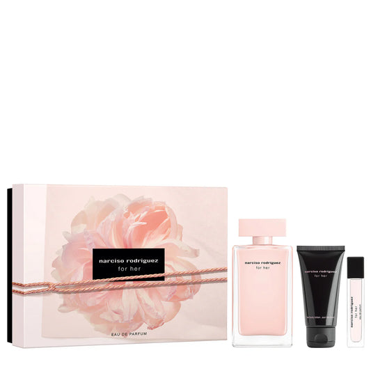 NARCISO RODRIGUEZ 3.4 EDP LADY  + 1.7 B/L + MINI TRAVEL SPRAY ( GIFT SET)