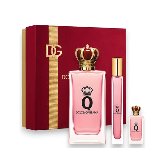 D & G QUEEN ( Q ) 3.4 EDP LADY + 10 ML MINI TRAVEL + 5ML MINI TRAVEL ( GIFT SET )