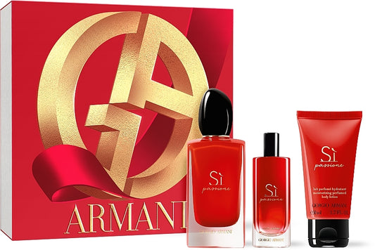 ARMANI SI PASSIONE 3.4 EDP LADY + 1.7 B/L + MINI TRAVEL SPRAY ( GIFT SET)