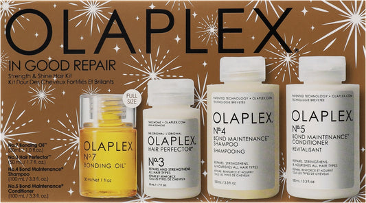 OLAPLEX IN GOOD REPAIR KIT(No.7 Bonding Oil-No.3 Hair Perfector-No.5 Bond Conditioner-No.4 Bond Shampoo )
