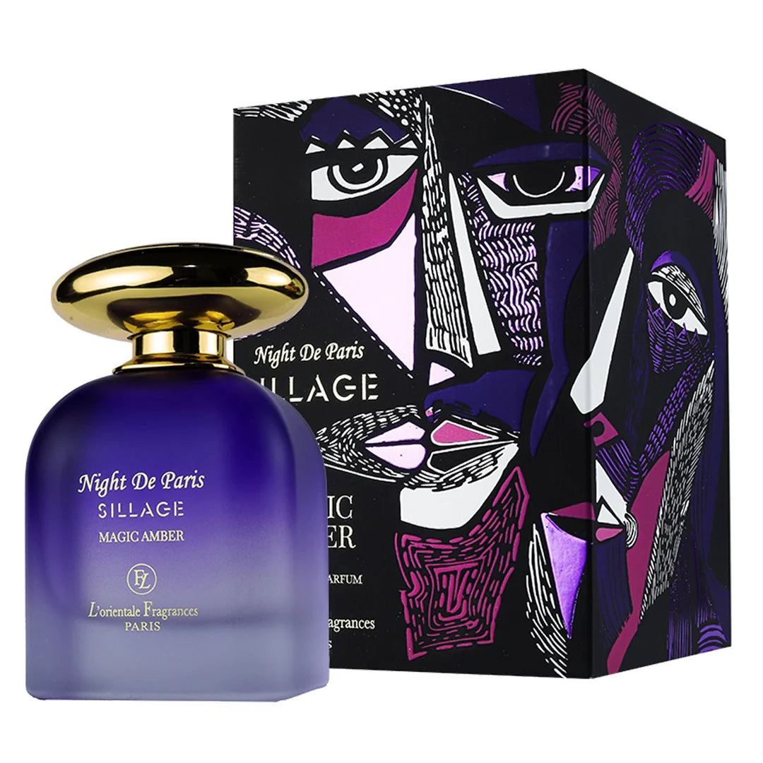 NIGHT De PARIS SILLAGE MAGIC AMBER 3.4 EDP UNISEX ( by L' Orientale Fragrances Paris )