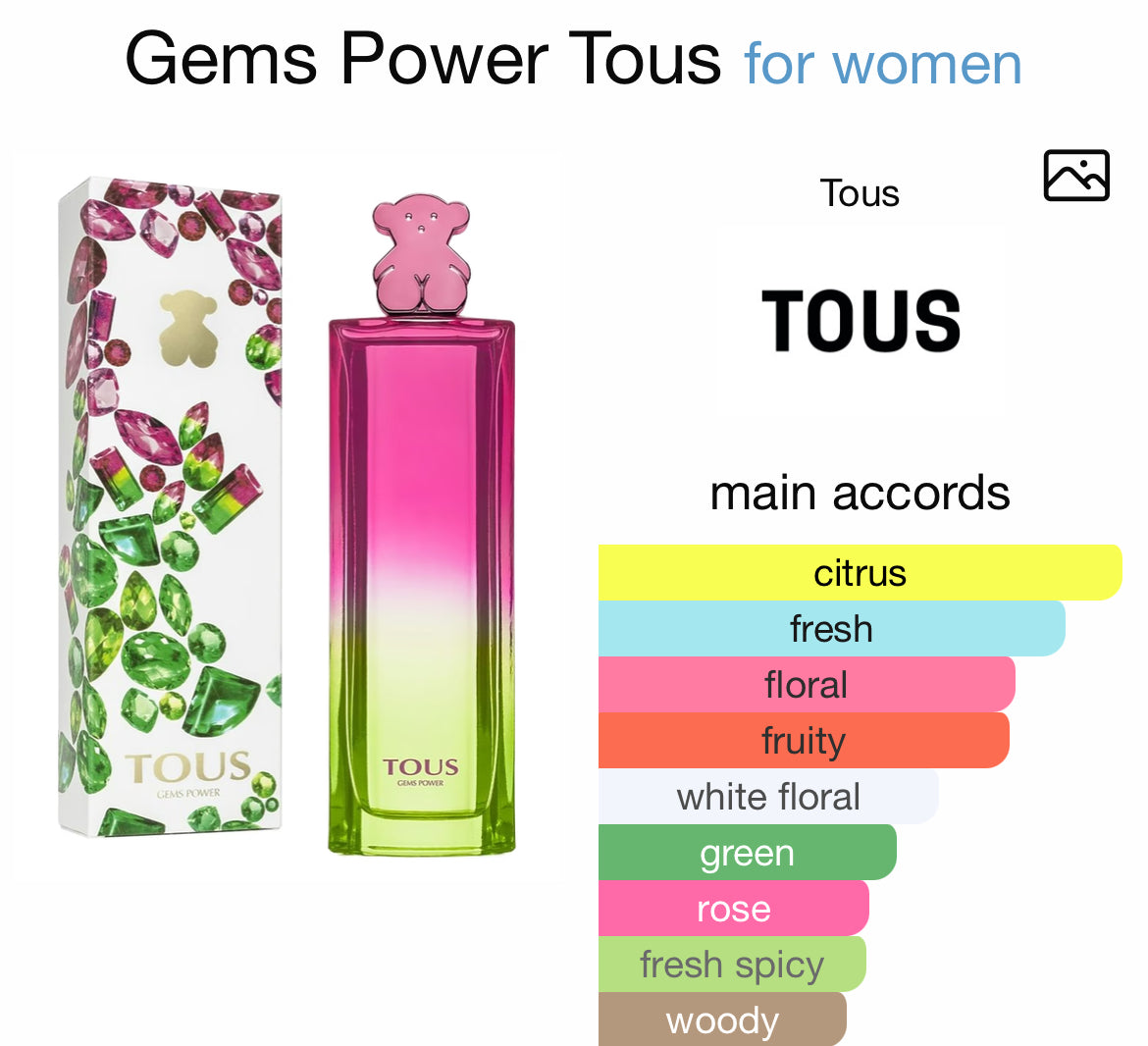 TOUS GEMS POWER 3.0 EDT LADY