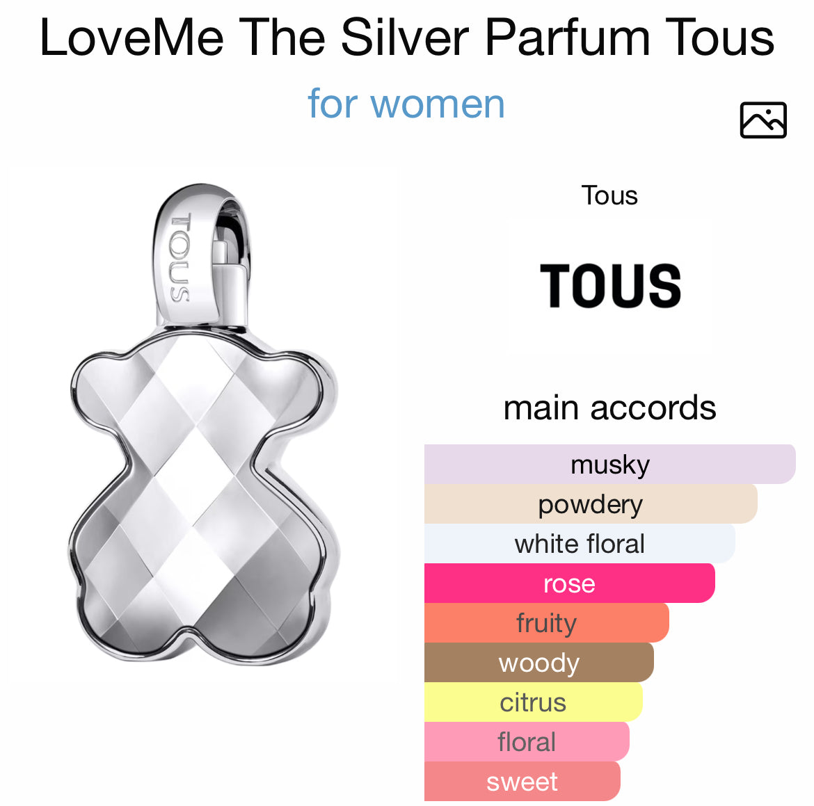TOUS LOVEME The SILVER PARFUM 3.0 LADY