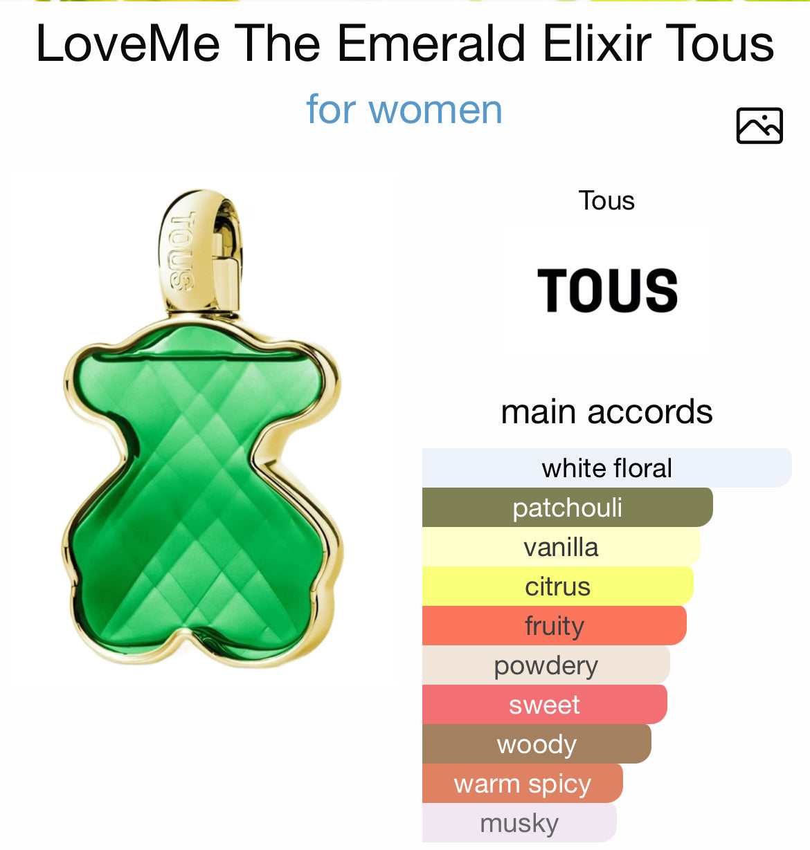 TOUS LOVEME The EMERALD ELIXIR 3.0 PARFUM LADY