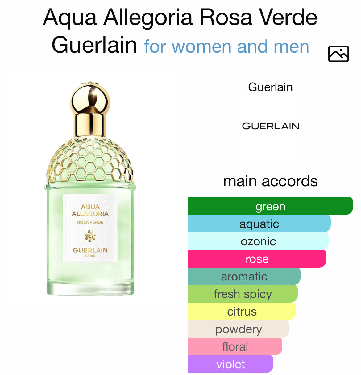 GUERLAIN AQUA ALLEGORIA ROSA VERDE 4.2 EDT UNISEX