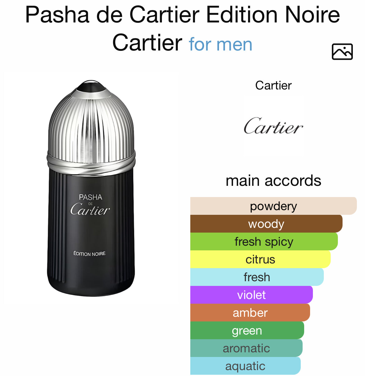 CARTIER PASHA EDITION NOIRE 3.4 EDT MAN