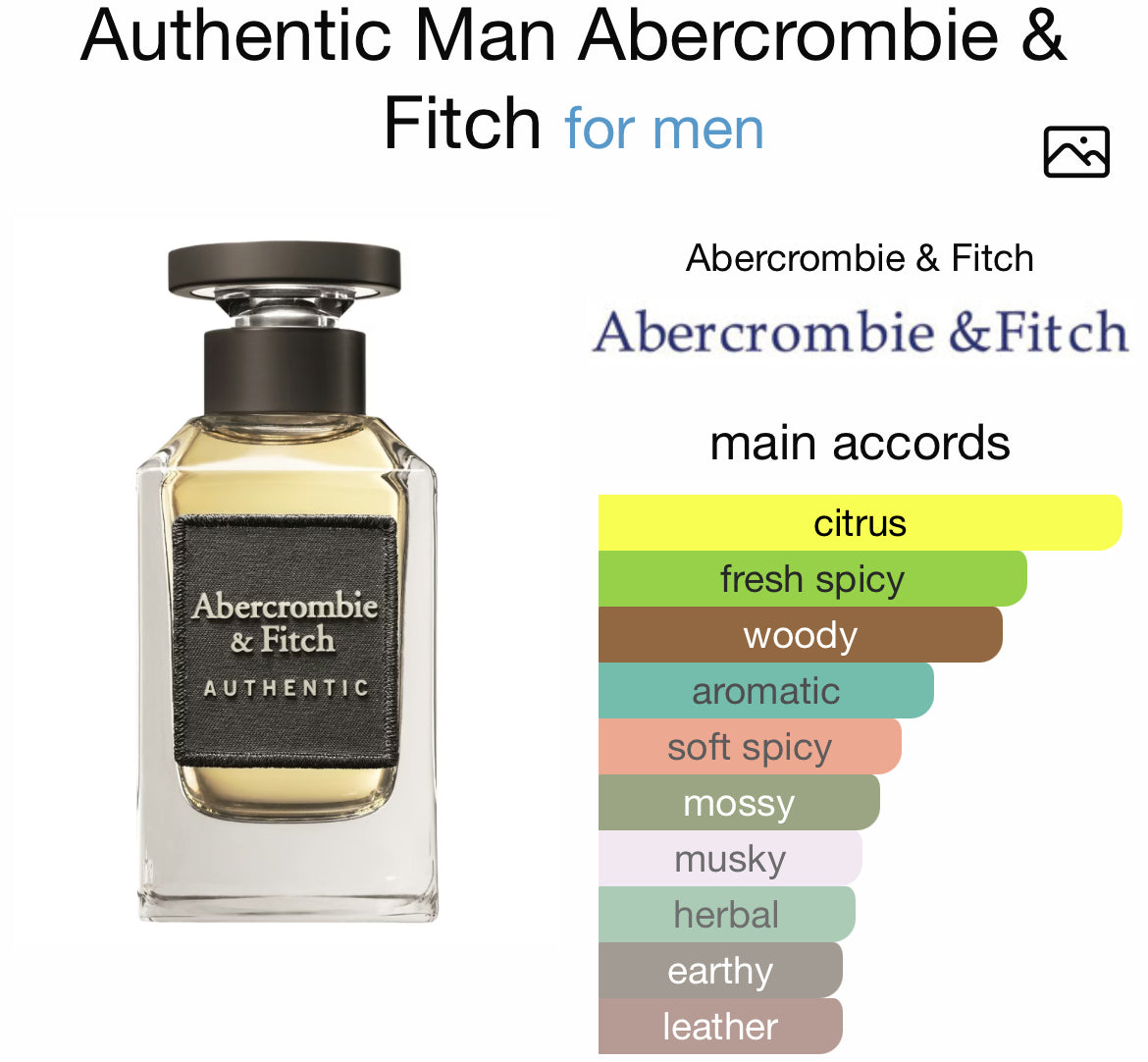 AUTHENTIC 3.4 EDT MAN (by Abercrombie & Fitch)
