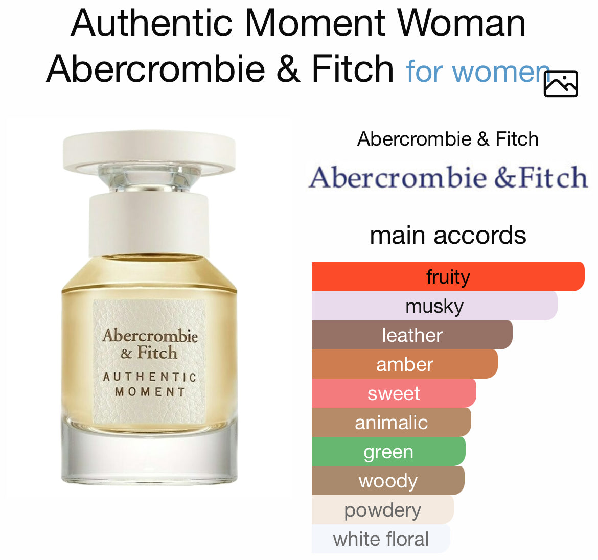 AUTHENTIC MOMENT 3.4 EDP LADY (by Abercrombie & Fitch)
