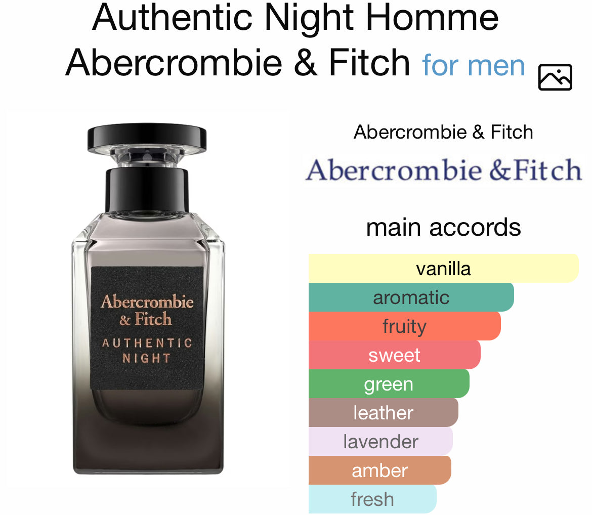 AUTHENTIC NIGHT 3.4 EDT MAN (by Abercrombie & Fitch)