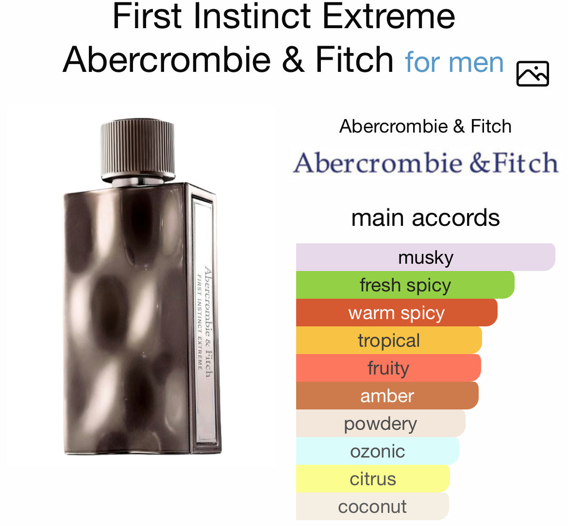 FIRST INSTINCT EXTREME SILVER 3.4 EDP MAN (by Abercrombie & Fitch)