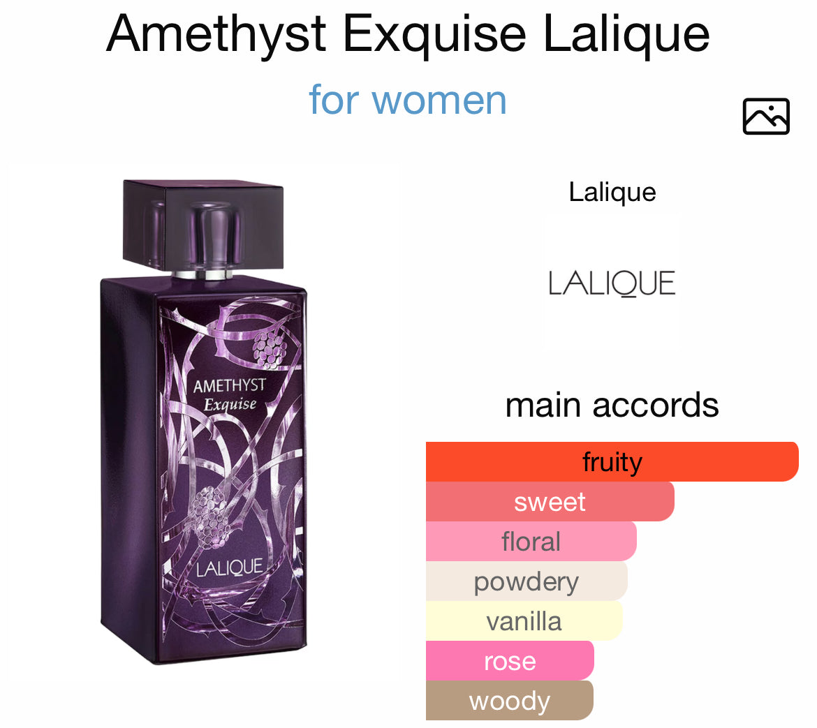 LALIQUE AMETHYST EXQUISE 3.4 EDP LADY