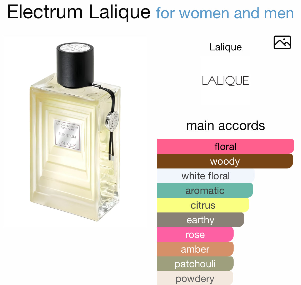 LALIQUE LES COMPOSITIONS PARFUMEE ELECTRUM 3.4 EDP UNISEX